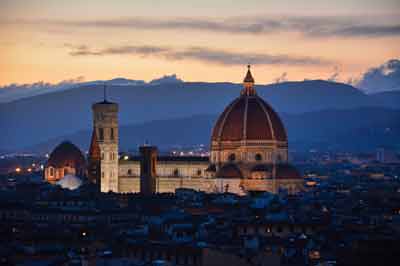 Firenze la sera con Accademia
